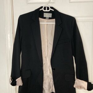 H&M Black Blazer with Cream Lining